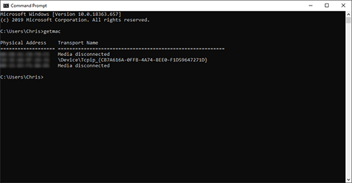 command prompt commands for networking